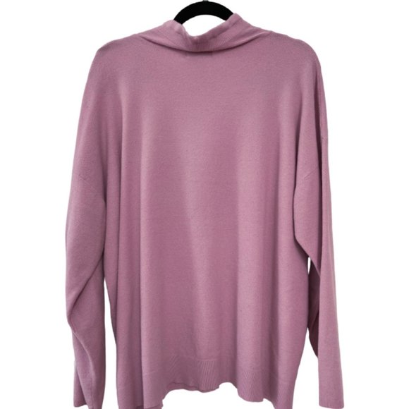 Ava & Viv Soft Mauve Long Sleeve Knit Top 2X - Picture 2 of 2